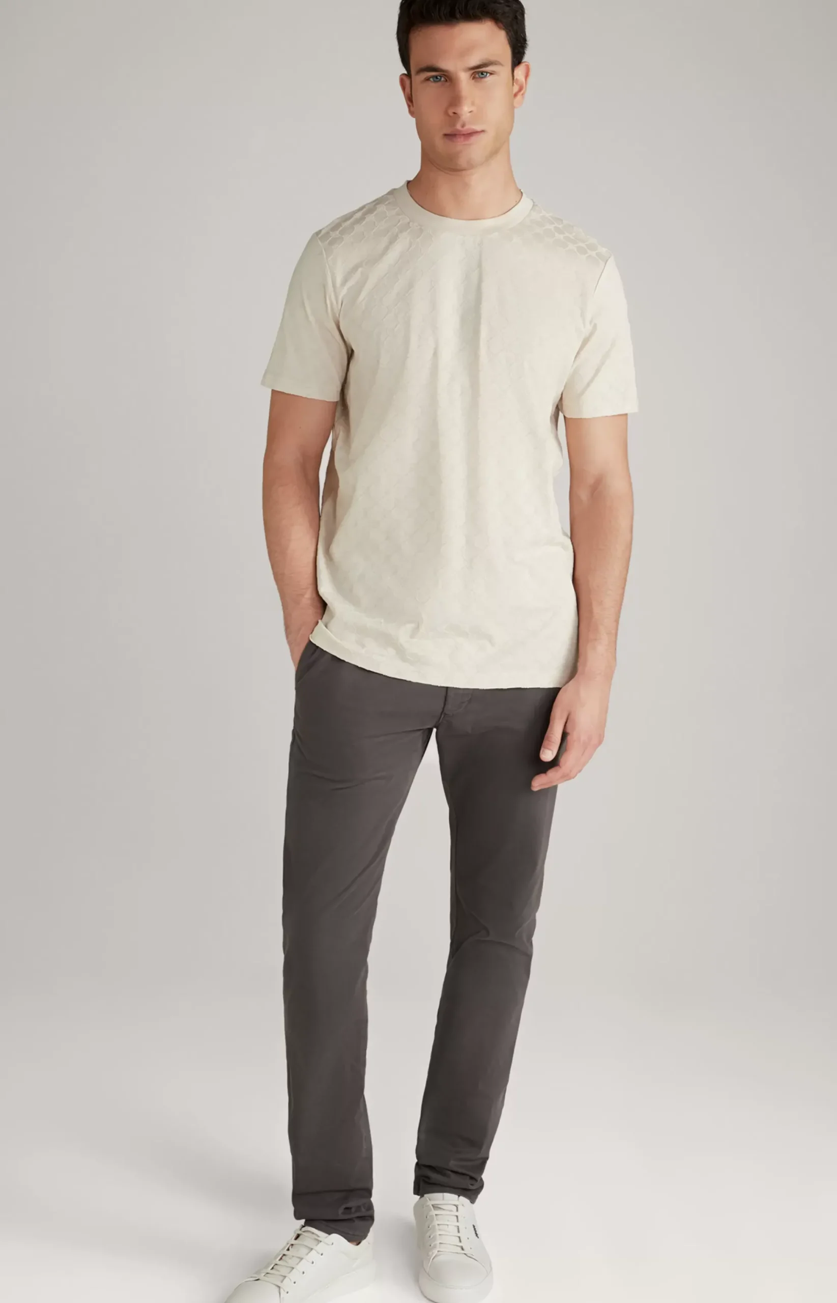 Outlet JOOP! Cornflower Batista T-Shirt in off-white