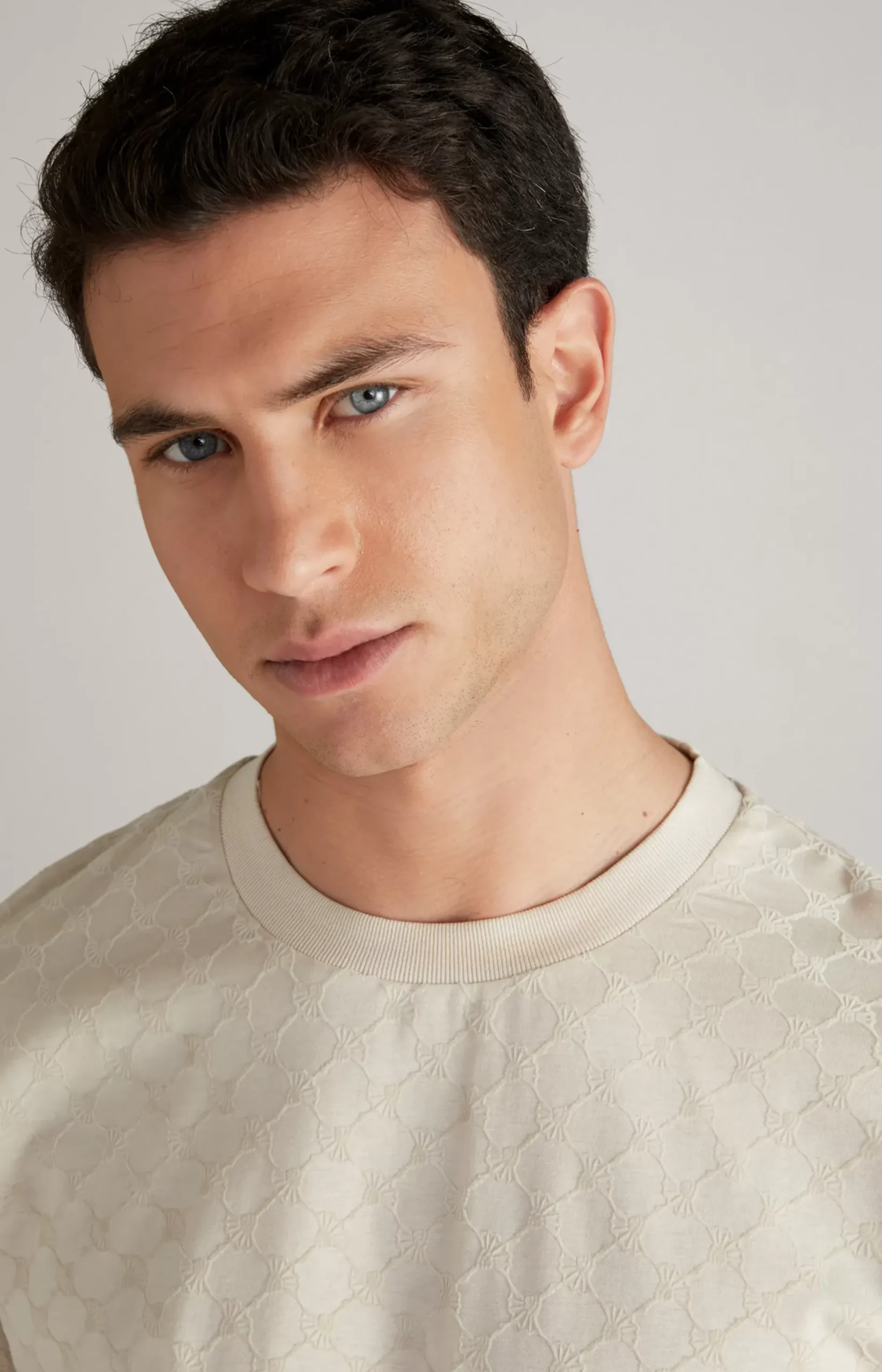 Outlet JOOP! Cornflower Batista T-Shirt in off-white