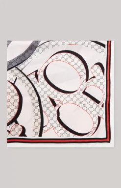 Discount JOOP! Cornflower Scarf in a Grey/Pink/Red Pattern Open Miscellaneous
