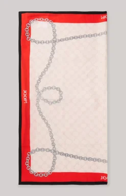 Outlet JOOP! Cornflower Scarf in a /Ecru Pattern red