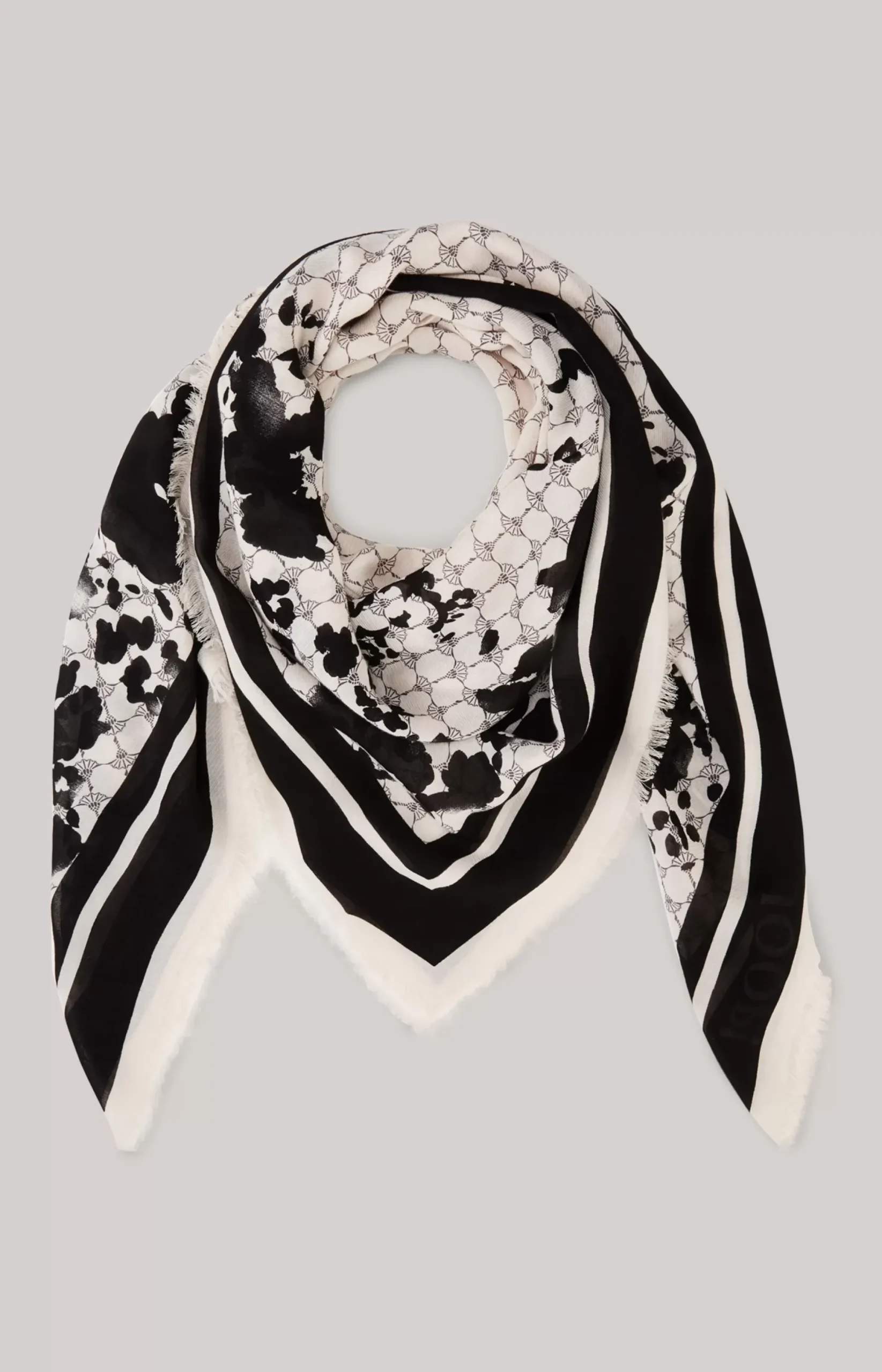 Outlet JOOP! Cornflower Scarf in /Ecru black