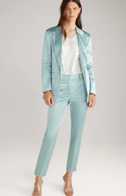 JOOP! Cotton Blend Trousers in Mint light blue