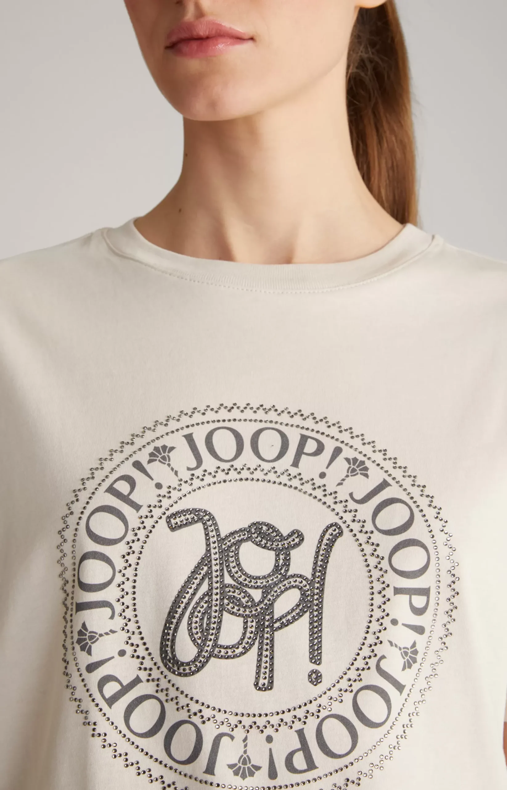 Clearance JOOP! Cotton T-shirt in beige