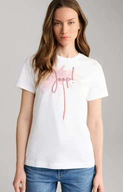 Best JOOP! Cotton T-shirt in /Dusky Pink white