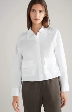 Discount JOOP! Cotton Twill Blouse in white