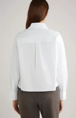 Discount JOOP! Cotton Twill Blouse in white