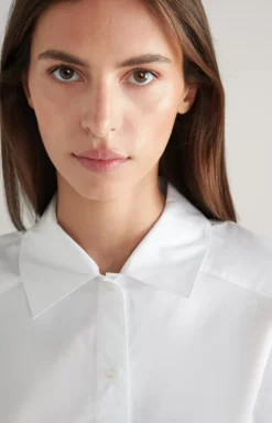 Discount JOOP! Cotton Twill Blouse in white