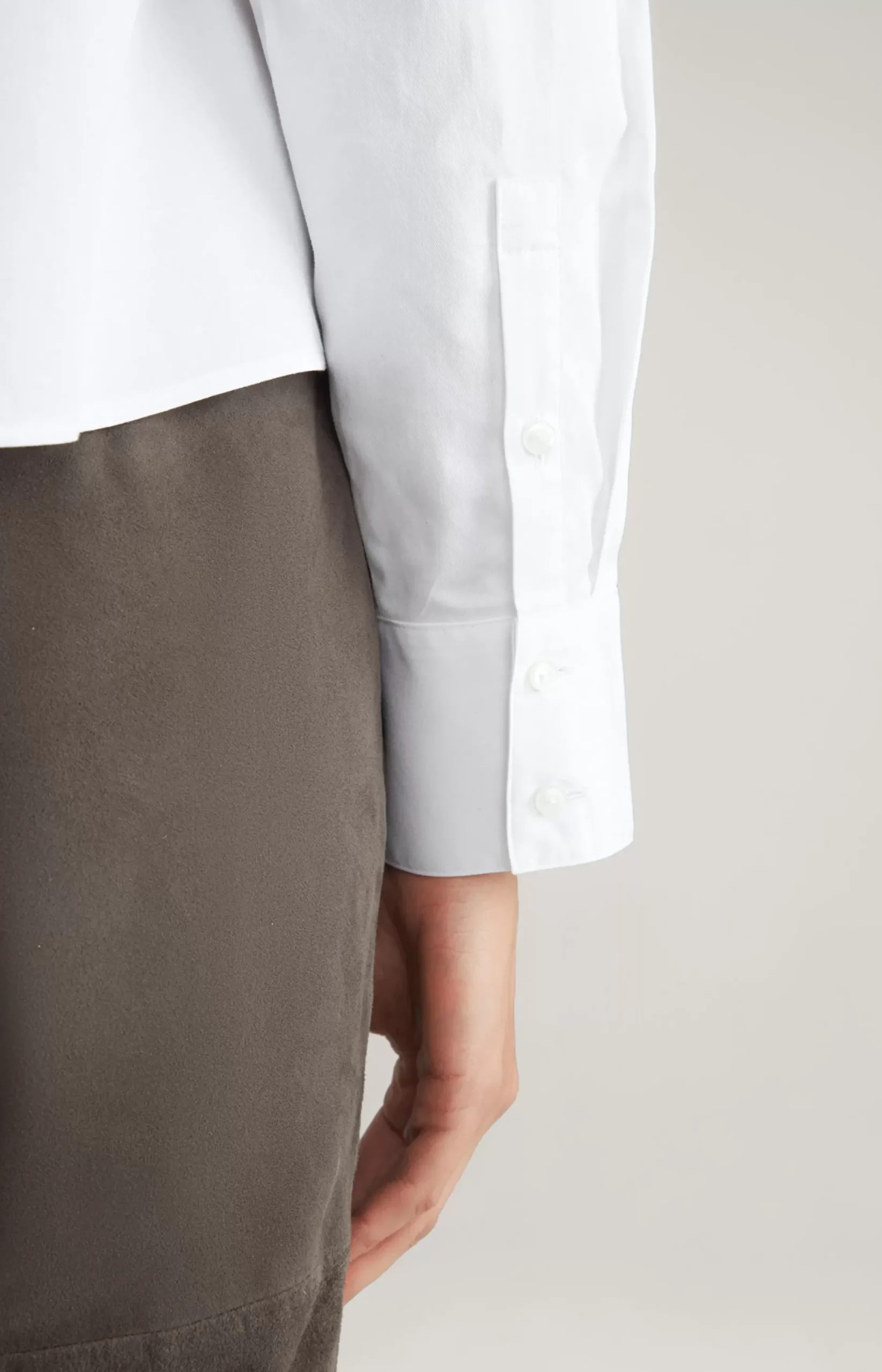 Discount JOOP! Cotton Twill Blouse in white