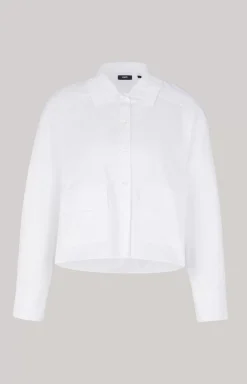 Discount JOOP! Cotton Twill Blouse in white