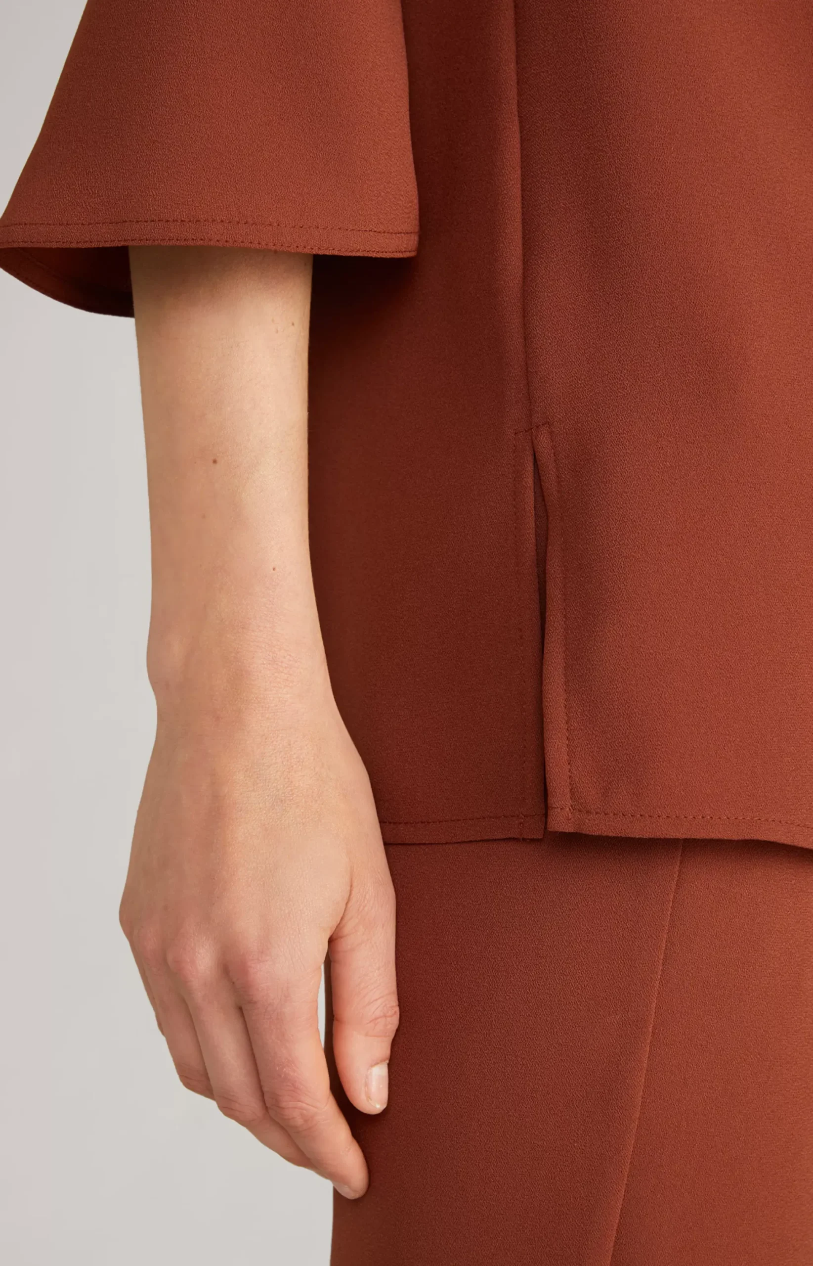 Best JOOP! Crêpe Blouse in copper brown