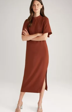 JOOP! Crêpe Dress in copper brown