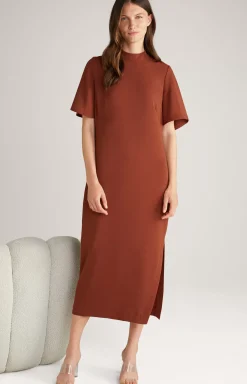 JOOP! Crêpe Dress in copper brown