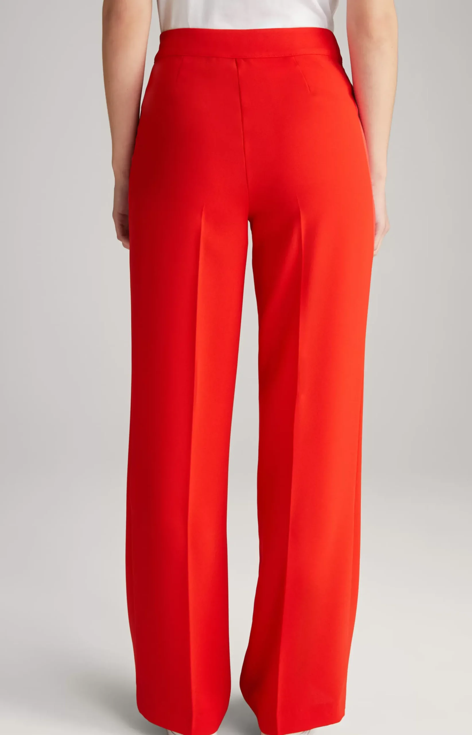 Discount JOOP! Crêpe Marlene Trousers in red