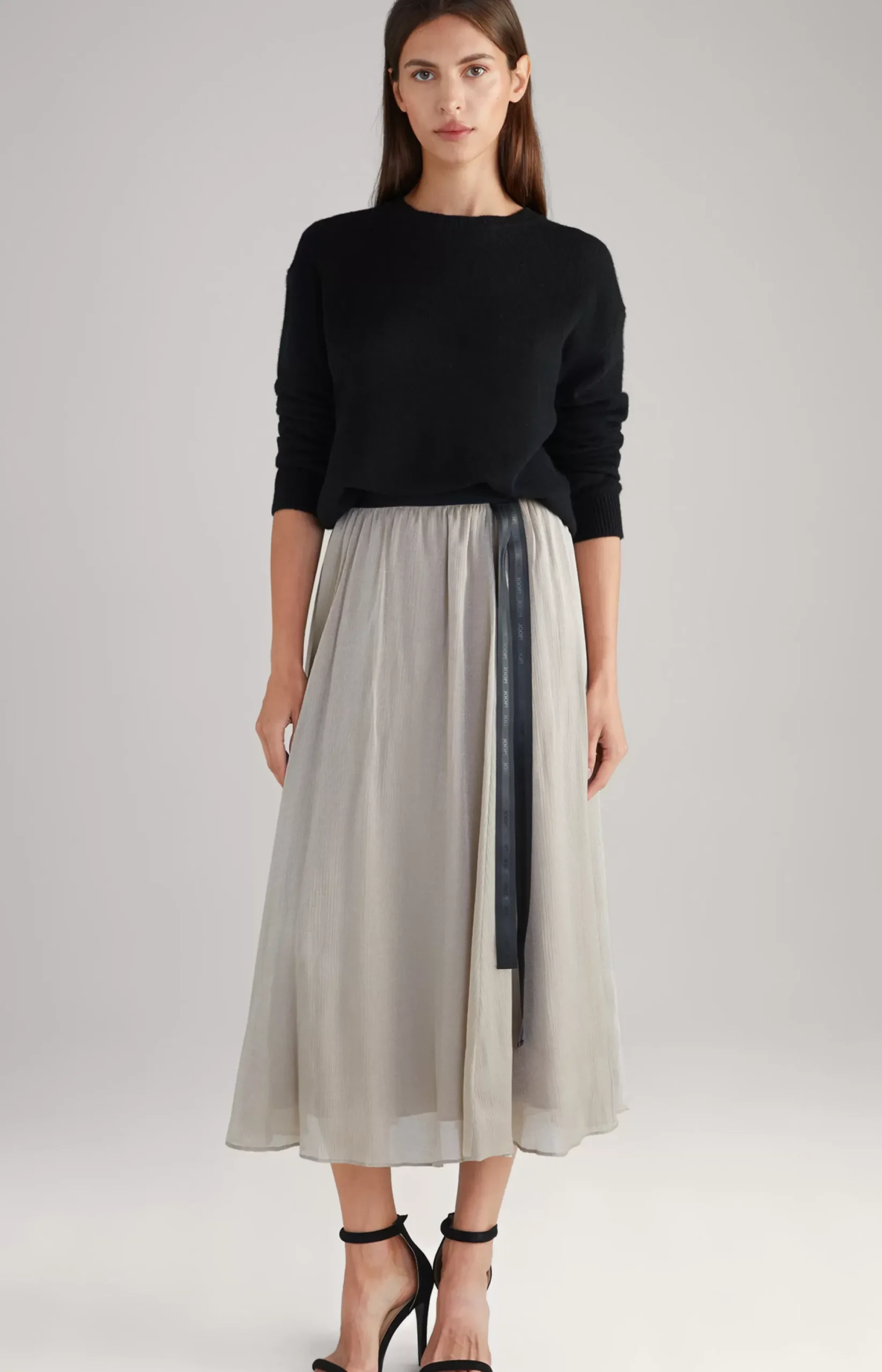 Online JOOP! Crêpe Organza Skirt in beige