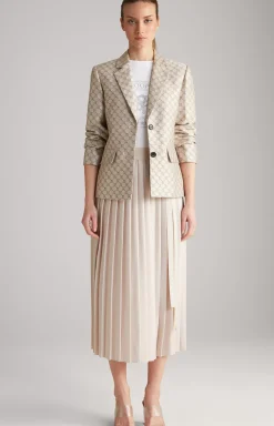 JOOP! Crêpe Skirt in Champagne beige