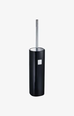 Sale JOOP! Crystal Line freestanding toilet brush set in dark grey plain dark blue 1