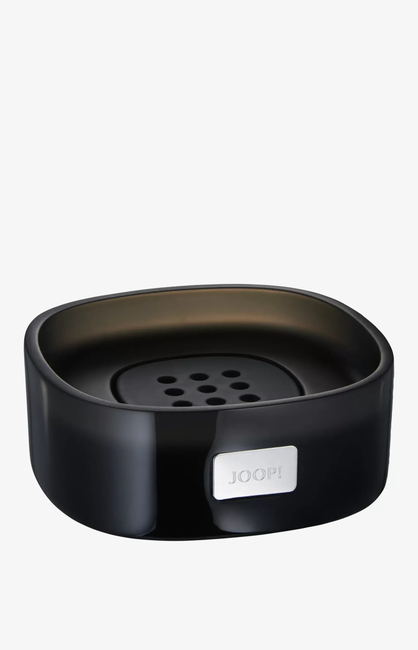 JOOP! Crystal Line soap dish in Anthracite