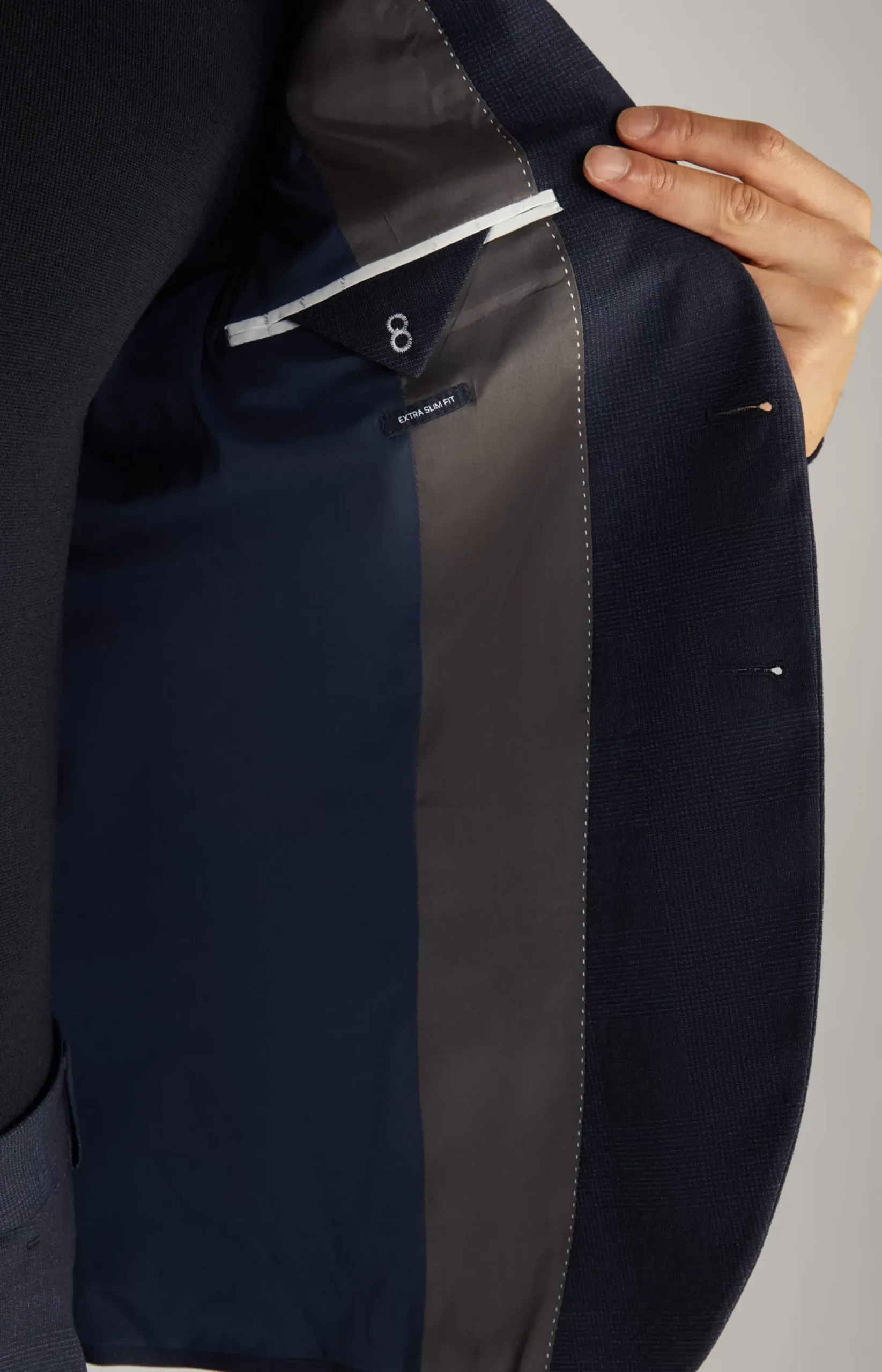Online JOOP! Damon-Gun Suit in Dark Blue Check dark blue checked