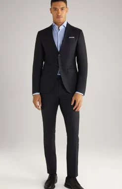 Clearance JOOP! Damon-Gun Virgin Wool Suit in Check navy