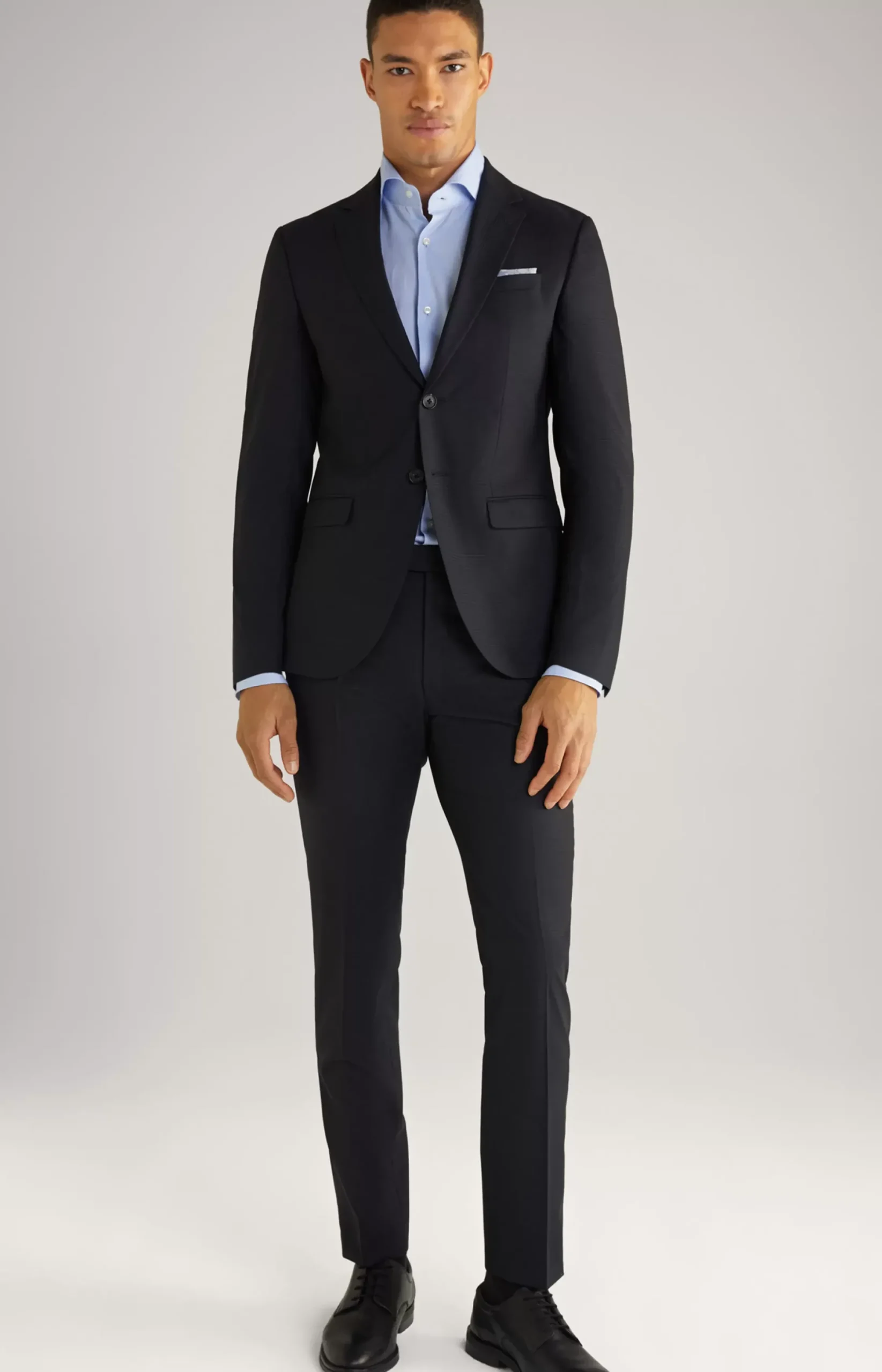Clearance JOOP! Damon-Gun Virgin Wool Suit in Check navy