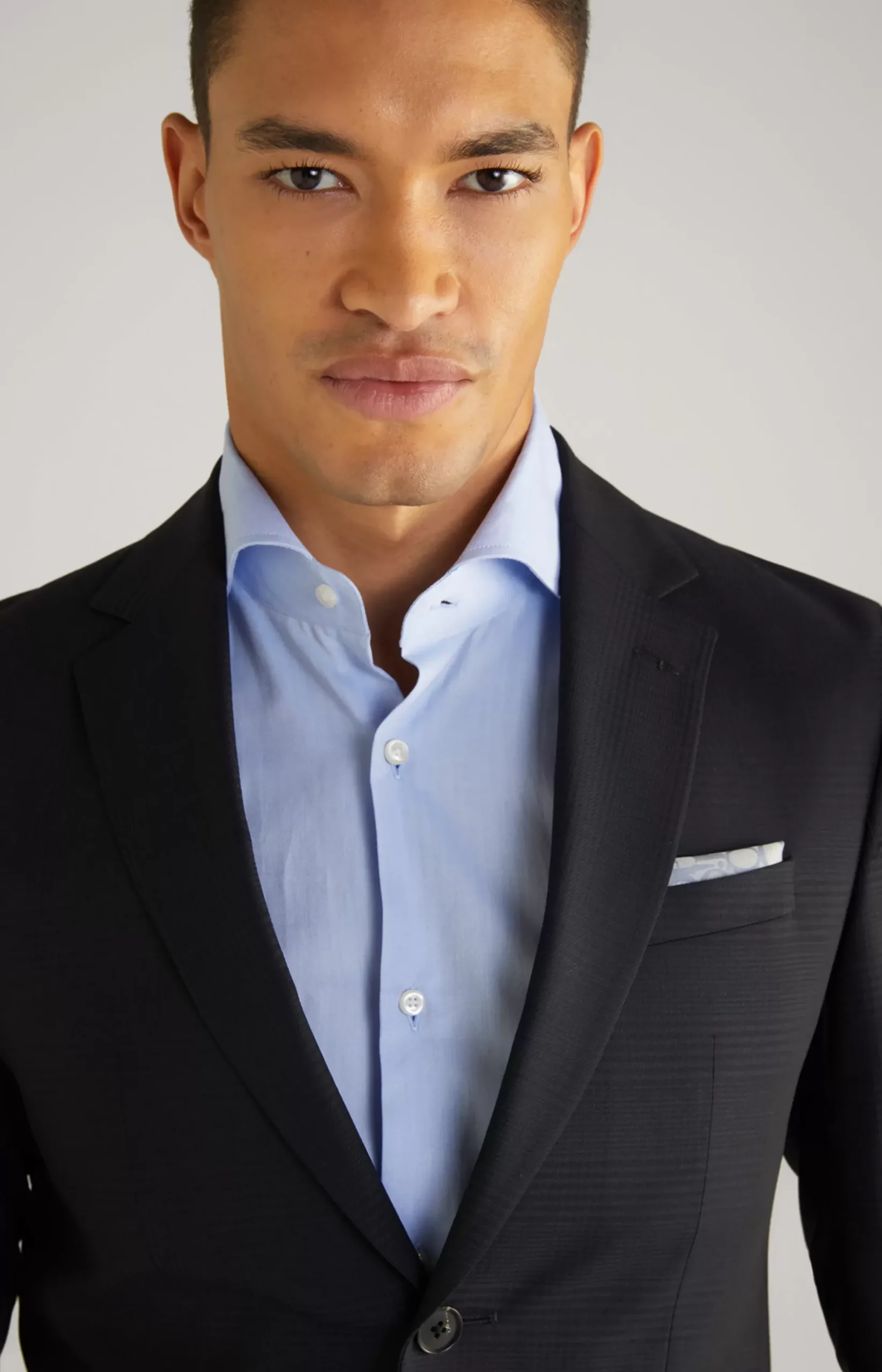Clearance JOOP! Damon-Gun Virgin Wool Suit in Check navy