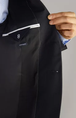 Clearance JOOP! Damon-Gun Virgin Wool Suit in Check navy
