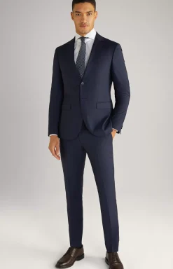Outlet JOOP! Damon-Gun Virgin Wool Suit in Textured blue