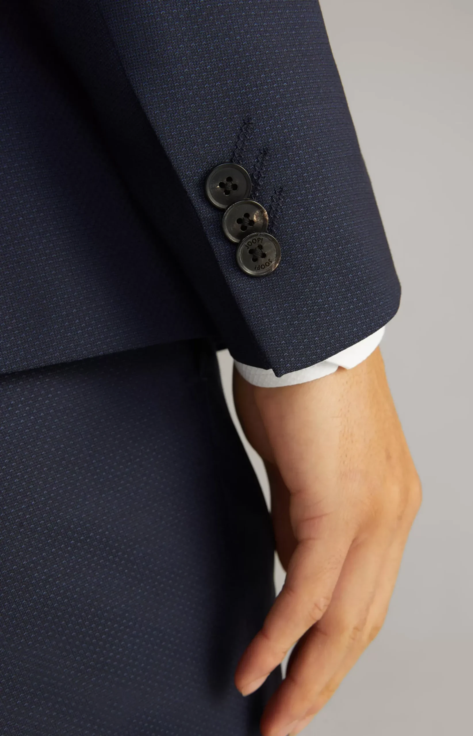 Outlet JOOP! Damon-Gun Virgin Wool Suit in Textured blue