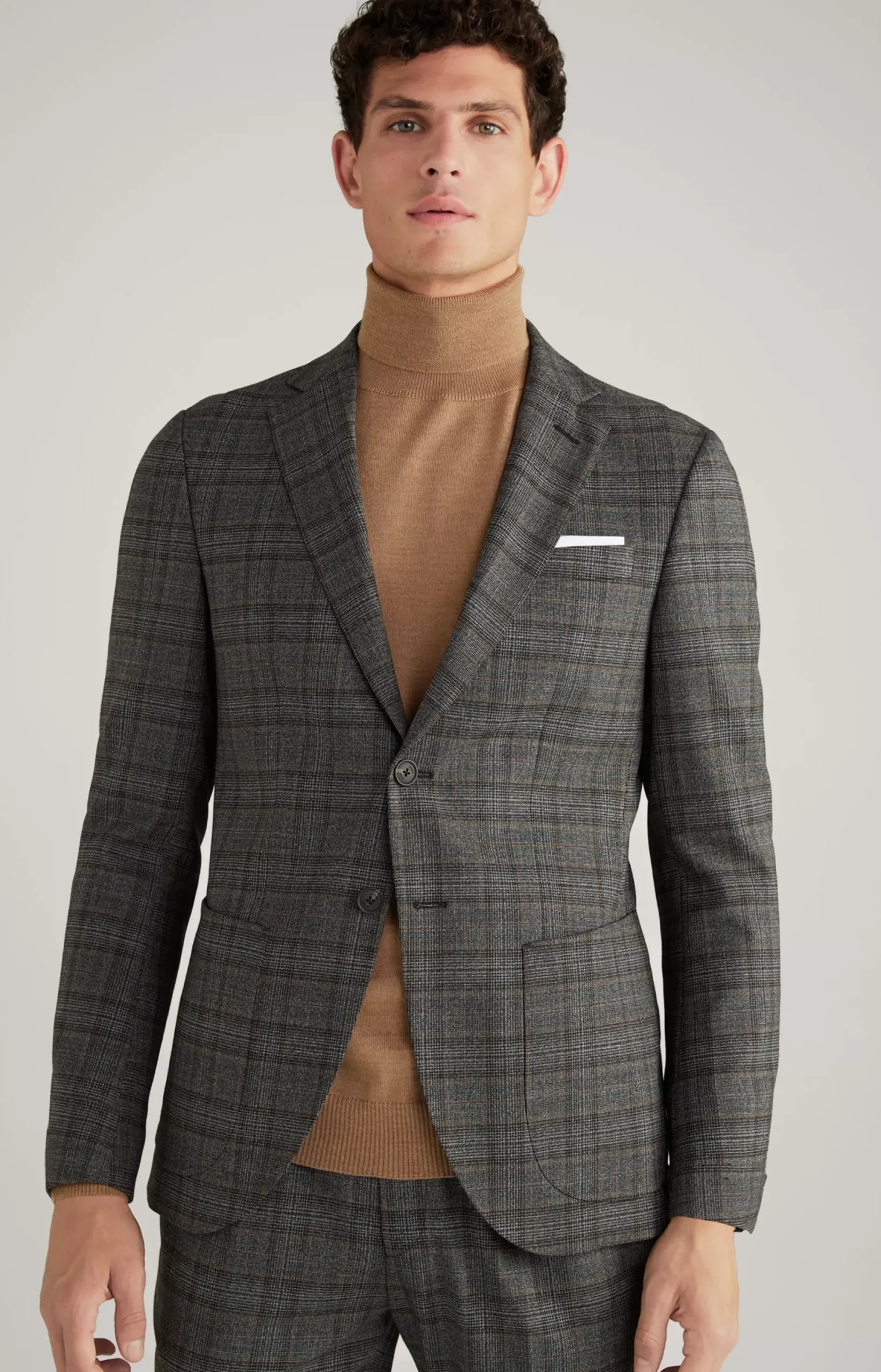 New JOOP! Dash Modular Jacket in a Grey Check grey checked