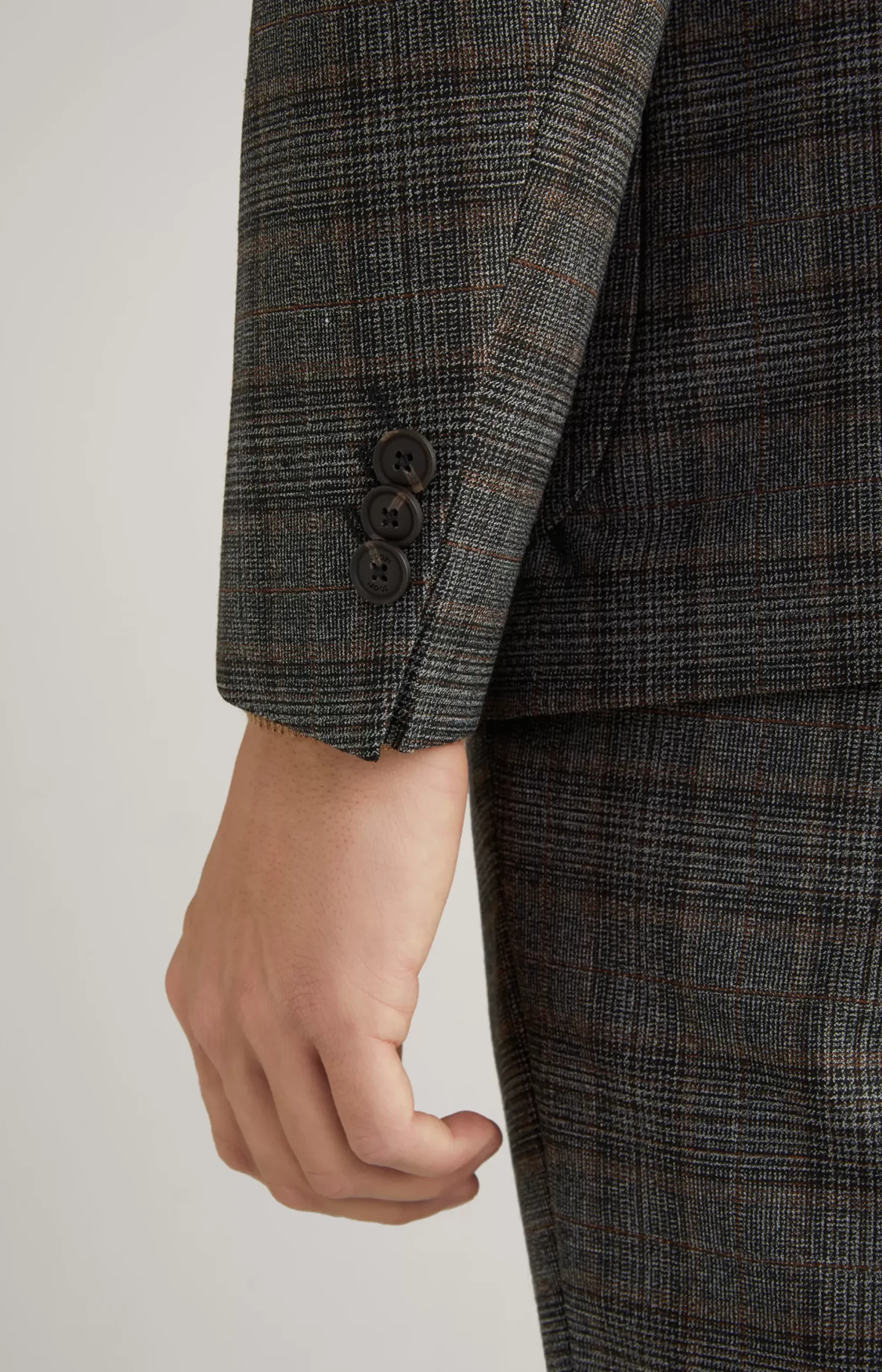New JOOP! Dash Modular Jacket in a Grey Check grey checked