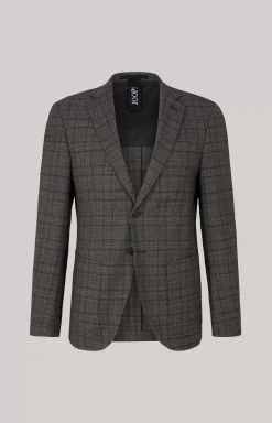 New JOOP! Dash Modular Jacket in a Grey Check grey checked