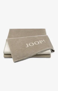 Sale JOOP! Double-face blend blanket in sand/natural sand/nature