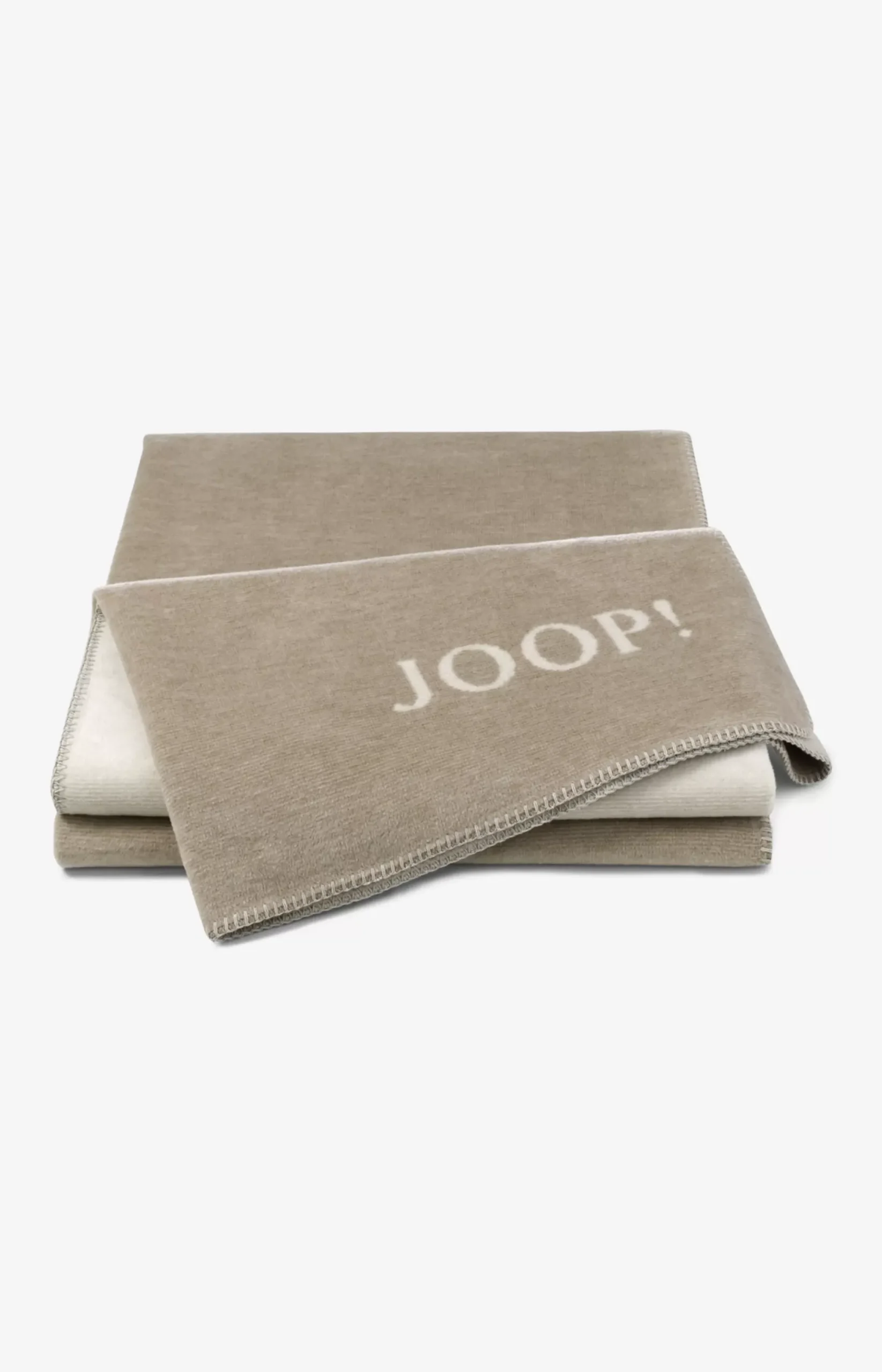 Sale JOOP! Double-face blend blanket in sand/natural sand/nature