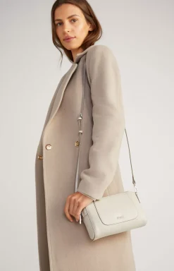 Clearance JOOP! Estate Casta Leather Shoulder Bag in light grey