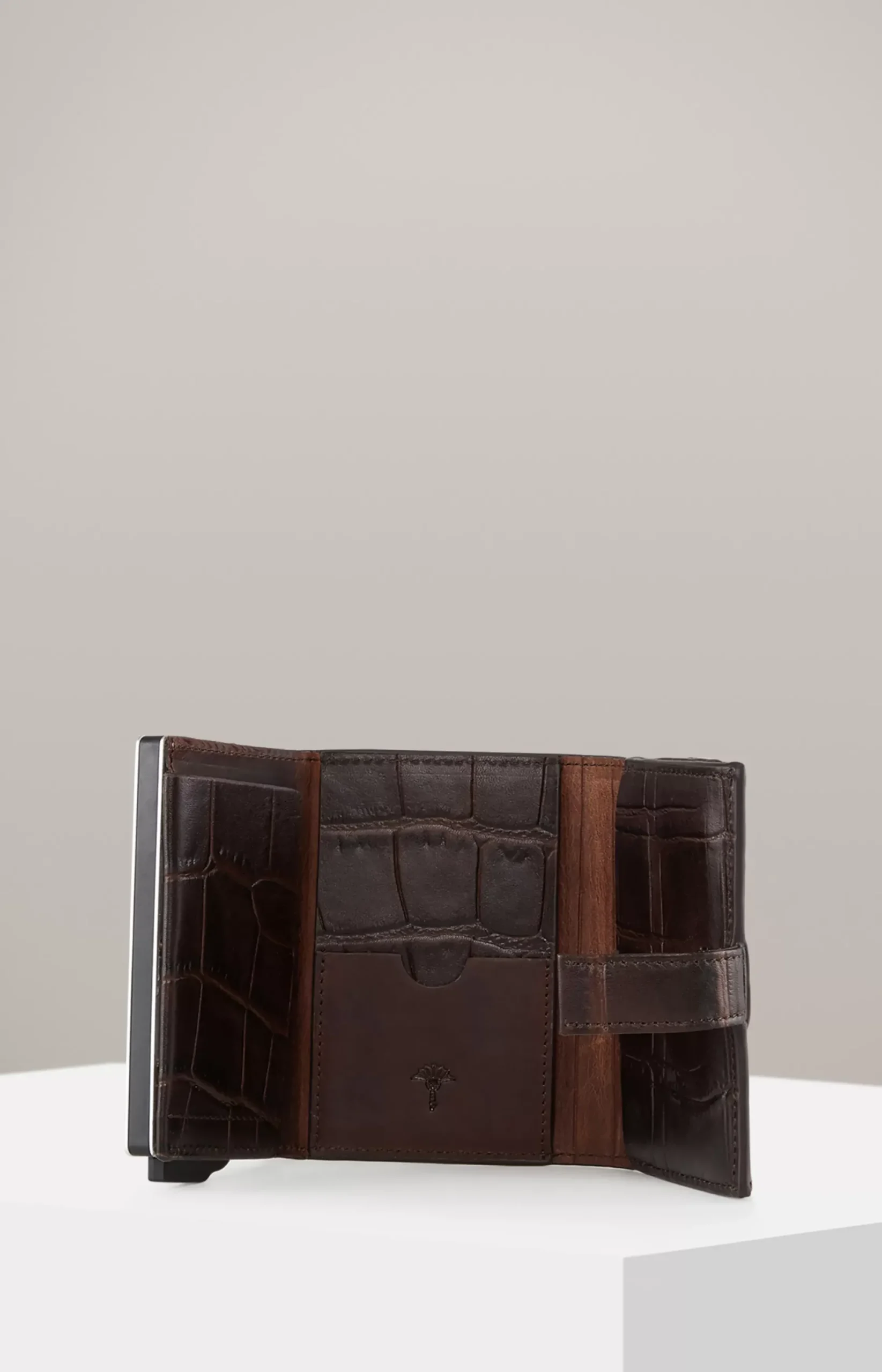 Outlet JOOP! Fano C-Three E-Cage Wallet in dark brown