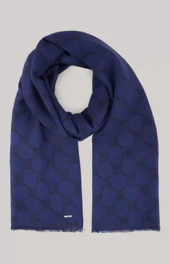 New JOOP! Felix cornflower Scarf in dark blue