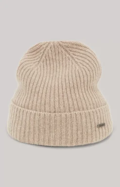 Hot JOOP! Fenol Knitted Hat in light brown