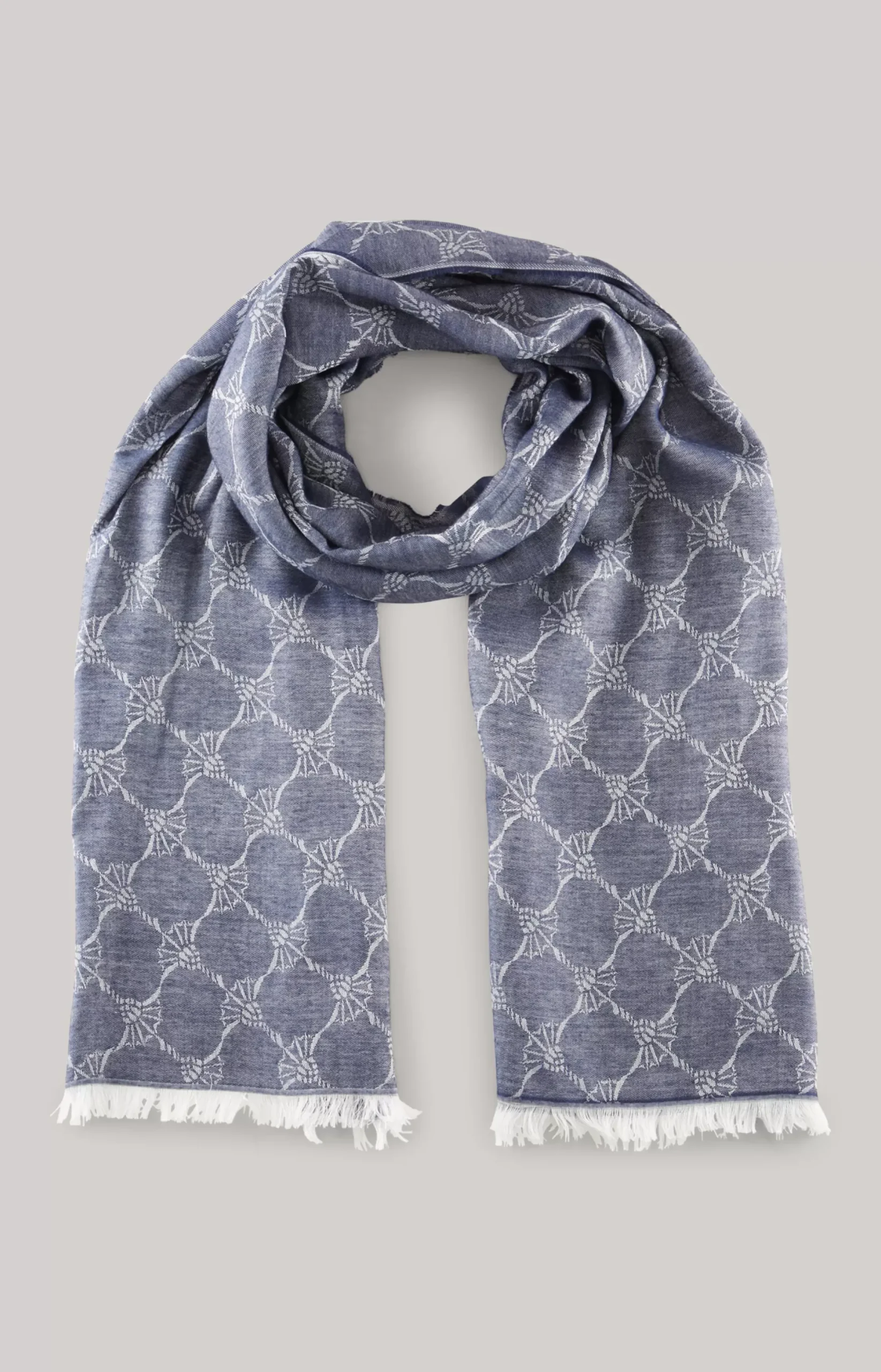 New JOOP! Ferdis Scarf in navy/silver grey