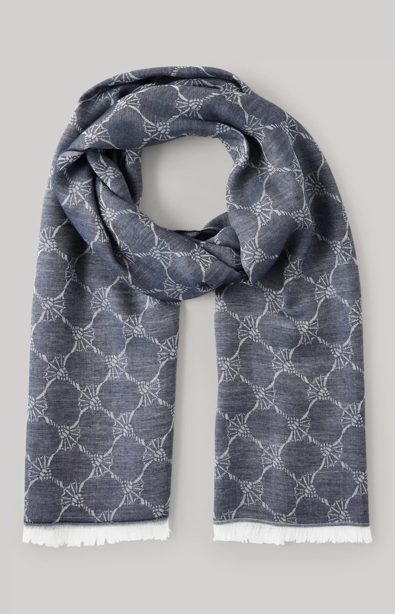 New JOOP! Ferdis Scarf in navy/silver grey
