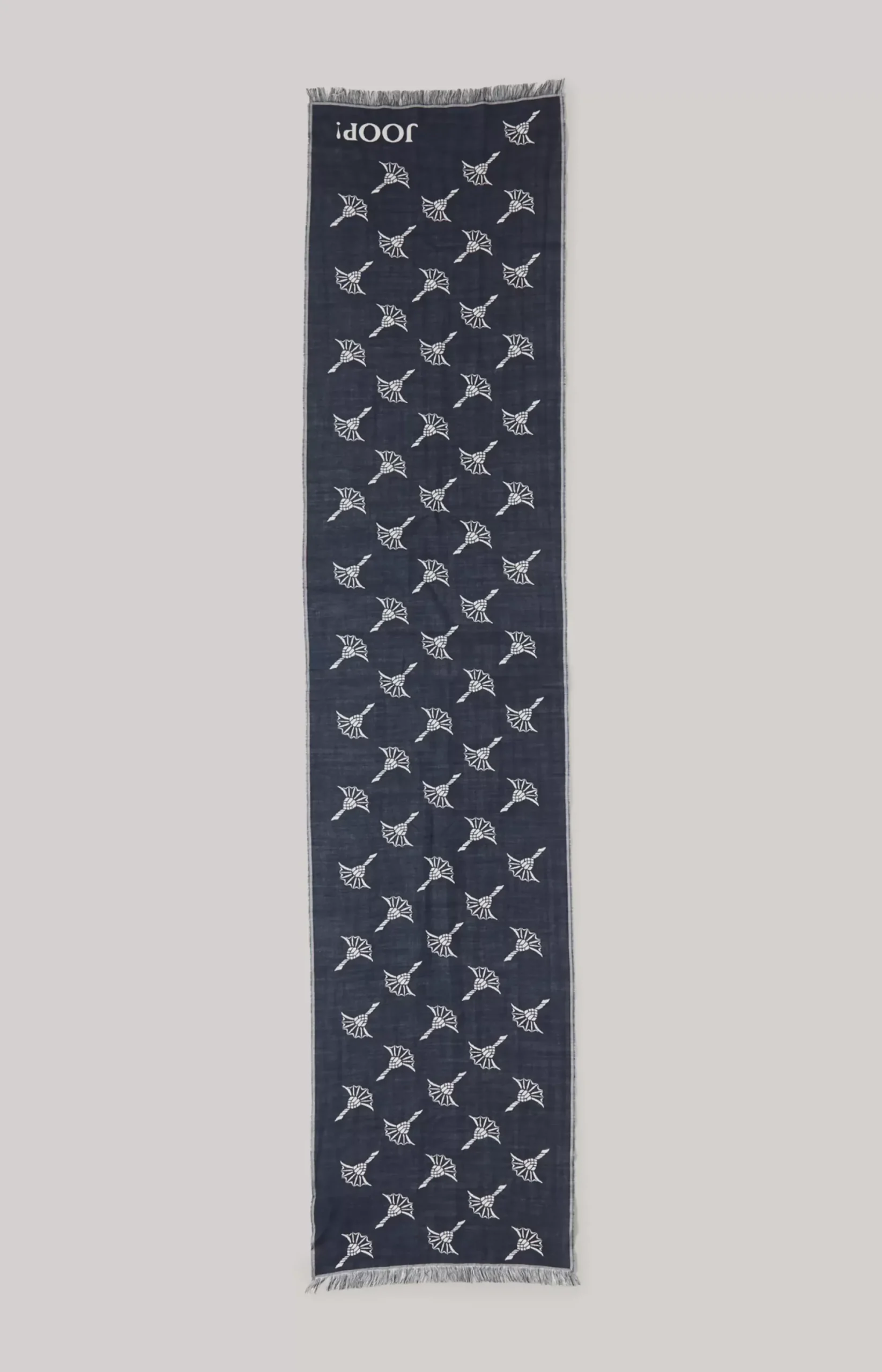 Online JOOP! Feris Scarf in dark blue/ecru