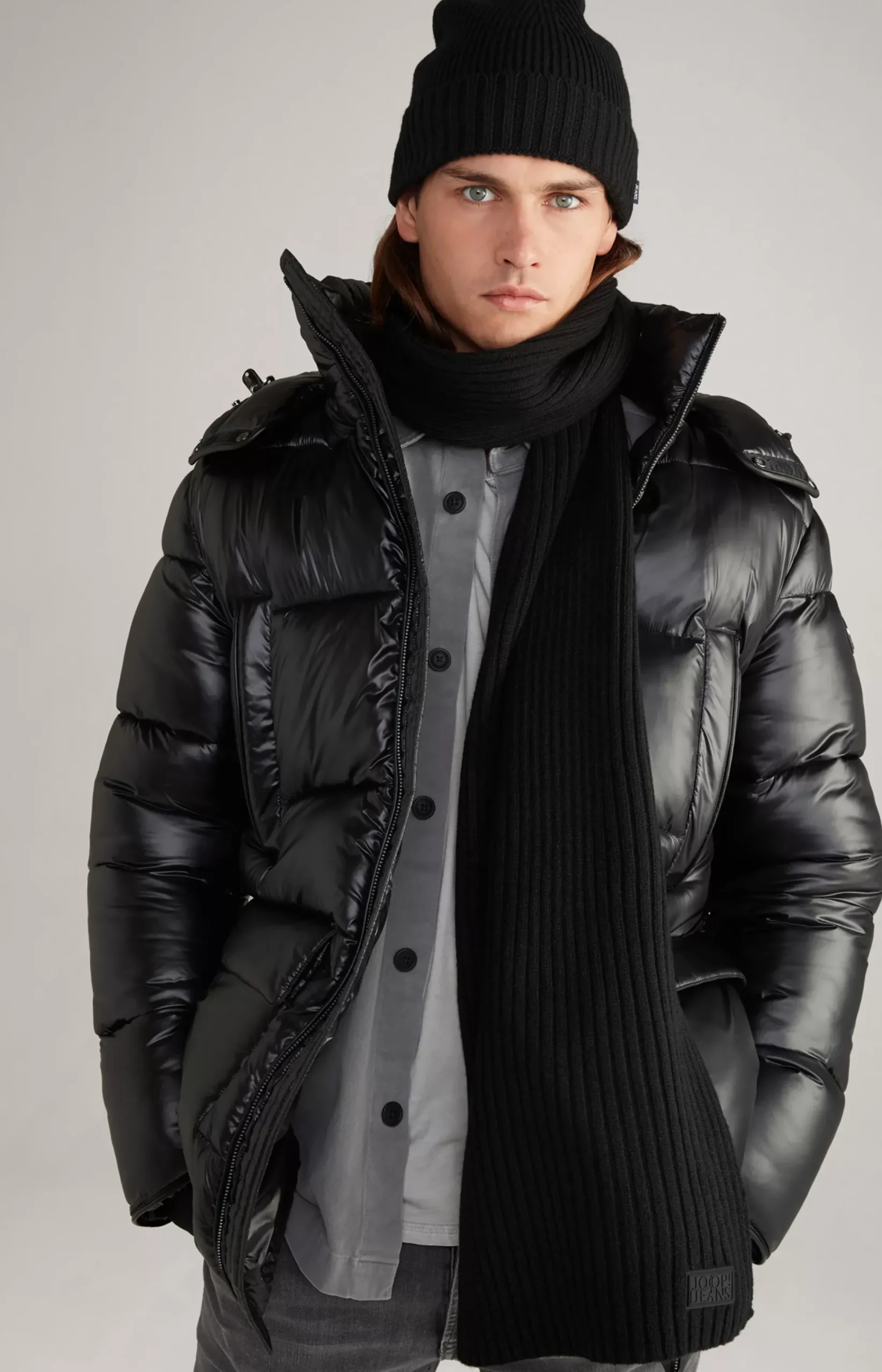 Sale JOOP! Francis Knitted Scarf in black