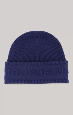 Hot JOOP! Fulvio Knit Beanie in dark blue