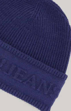 Hot JOOP! Fulvio Knit Beanie in dark blue
