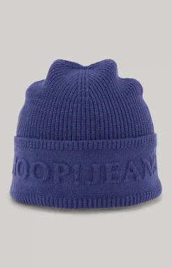 Hot JOOP! Fulvio Knit Beanie in dark blue