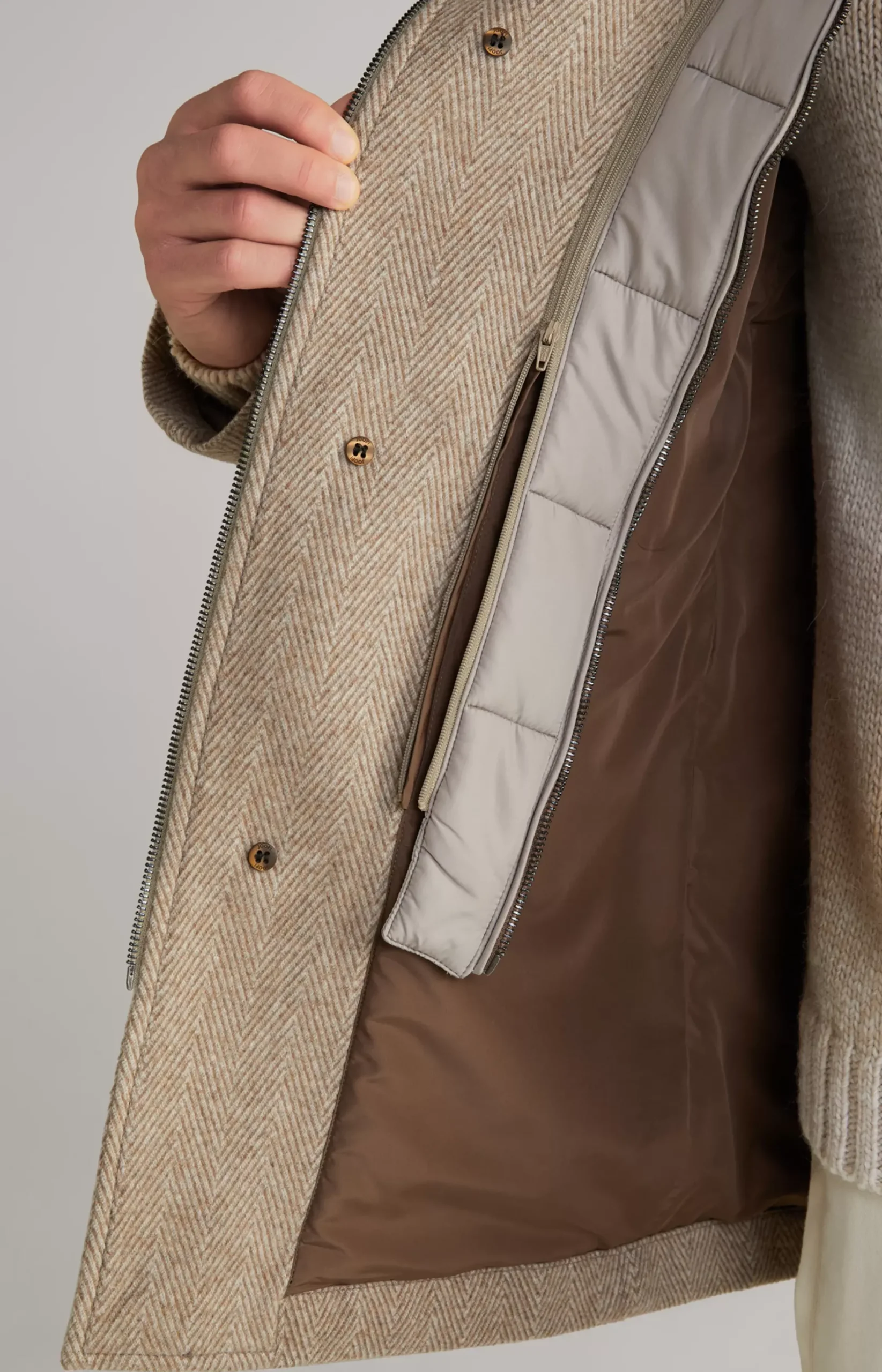 Hot JOOP! Gary Coat in a Pattern light brown