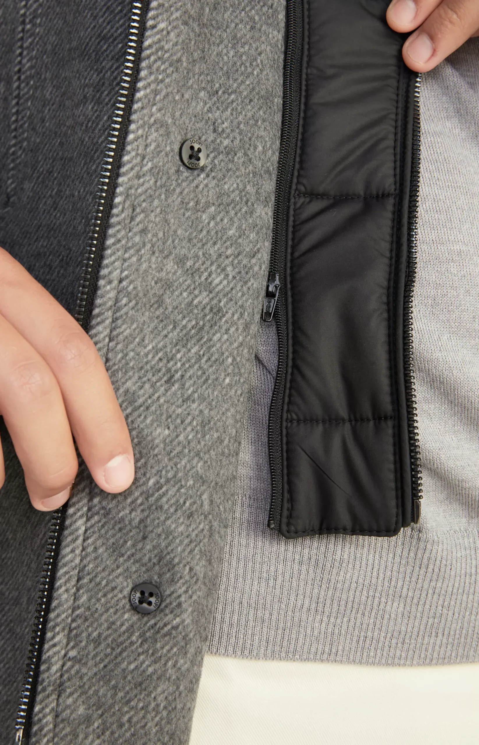 Outlet JOOP! Gary Coat in Grey Marl grey melange