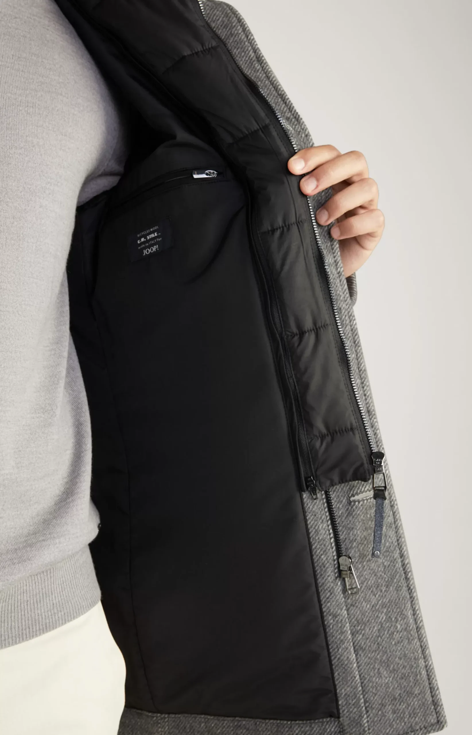 Outlet JOOP! Gary Coat in Grey Marl grey melange