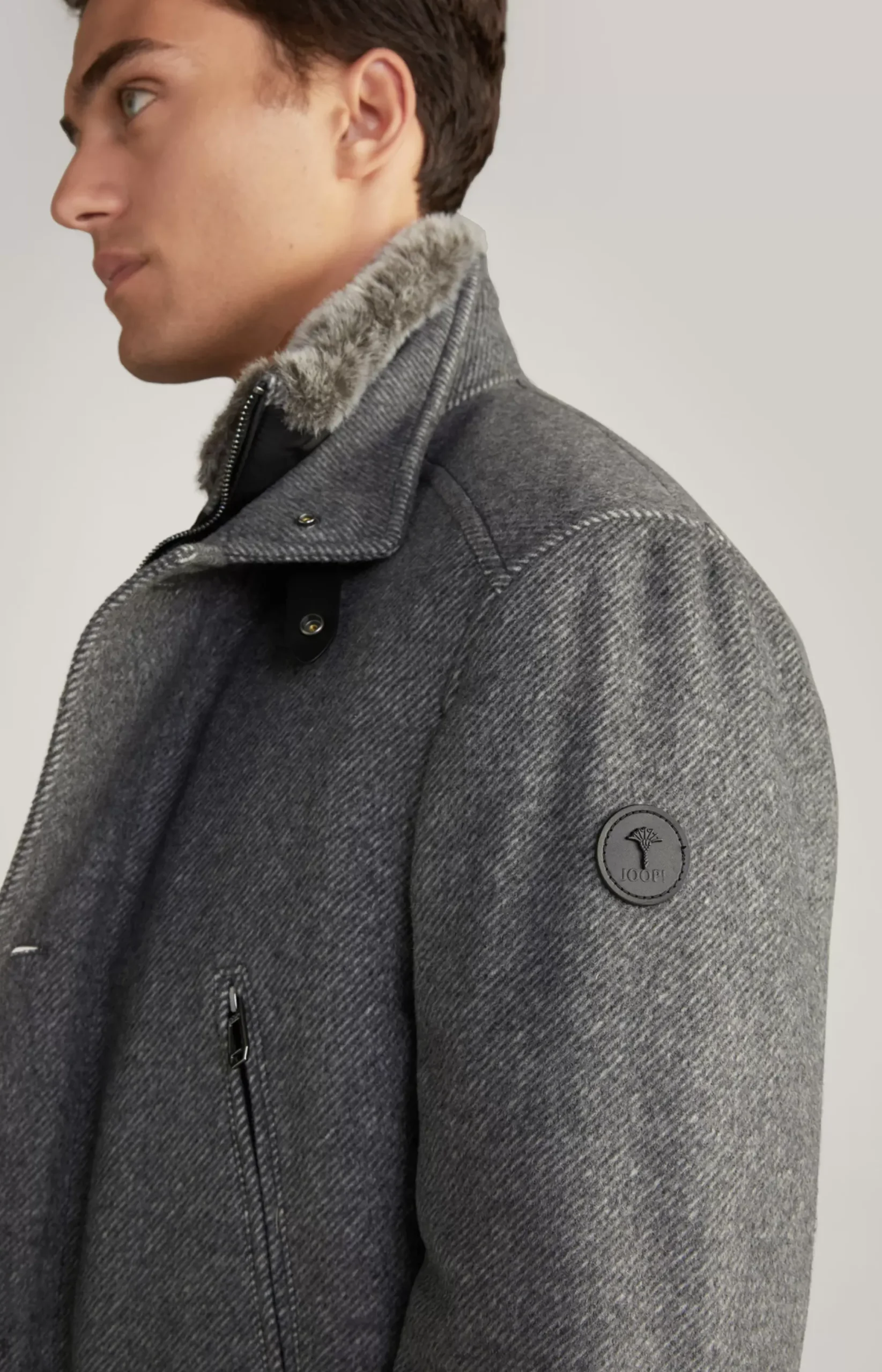 Outlet JOOP! Gary Coat in Grey Marl grey melange