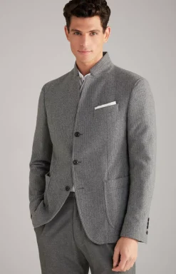 Best JOOP! Hankez Jacket in Grey Striped mélange grey flecked and striped