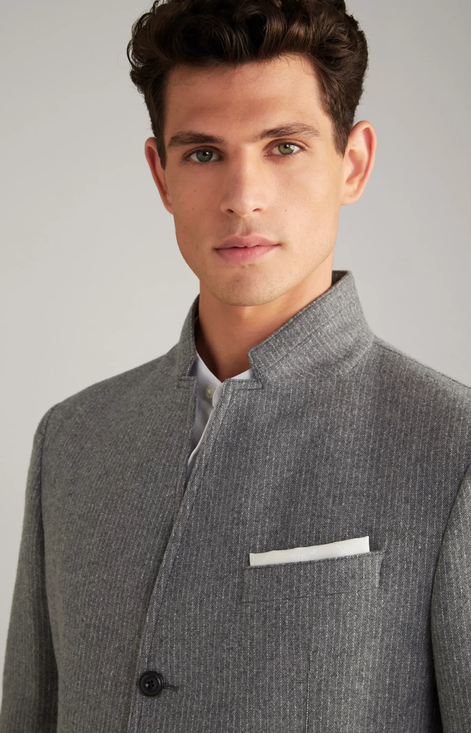 Best JOOP! Hankez Jacket in Grey Striped mélange grey flecked and striped